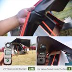 MRVAKDYDI 4-Jahreszeiten Campingzelt für 4-8 Personen, wasserdicht, winddicht, abnehmbare Plane, Grün/Braun, mehrere Größen (370x250x200 cm) – Bild 6