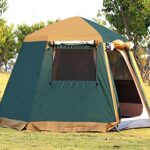 Campingzelt mit Veranda, doppellagig, automatisch öffnend, hydraulisches Kuppel-Familienzelt, ideal für Klettern, Angeln und Festivals im Freien – Bild 8