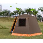 Campingzelt für 3-4 Personen, Pop-Up-Design, einfach aufzubauen, Strandzelt mit Sonnenschutz, belüftete Netzfenster, wasserabweisend, ideal für Wanderungen – Bild 8