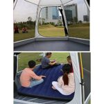 Campingzelt für 3-4 Personen, Pop-Up-Design, einfach aufzubauen, Strandzelt mit Sonnenschutz, belüftete Netzfenster, wasserabweisend, ideal für Wanderungen – Bild 4