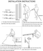 Campingzelt, wasserdicht, einfach aufzubauen, mit Regenschutz und verstellbaren Hebefüßen, ideal für Outdoor-Aktivitäten – Bild 6