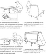 Campingzelt, wasserdicht, einfach aufzubauen, mit Regenschutz und verstellbaren Hebefüßen, ideal für Outdoor-Aktivitäten – Bild 5