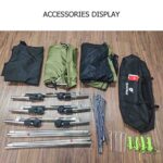 Campingzelt, wasserdicht, einfach aufzubauen, mit Regenschutz und verstellbaren Hebefüßen, ideal für Outdoor-Aktivitäten – Bild 2
