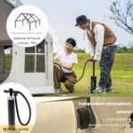 Giuggiolared Aufblasbares Campingzelt für 6-10 Personen, schnell aufzubauend, mit Luftpumpe, wasserdicht, Glamping-Outdoor-Luftzelt – Bild 7