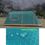 Luxuszelt für 8-10 Personen, Pop-Up Campingzelt mit 2 Zimmern, wasserdicht, 3 Mesh-Fenster, Kuppelzelt mit Tragetasche, ideal für Familie – Bild 3
