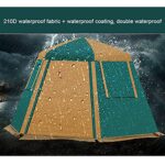 Campingzelt mit Veranda, doppellagig, automatisch öffnend, hydraulisches Kuppel-Familienzelt, ideal für Klettern, Angeln und Festivals im Freien – Bild 7