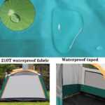 10-Personen Familienzelt, geräumig, übergroß, multifunktionales Campingzelt, ideal für Outdoor-Abendessen, wasserdicht, blau – Bild 3