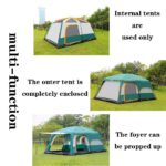 10-Personen Familienzelt, geräumig, übergroß, multifunktionales Campingzelt, ideal für Outdoor-Abendessen, wasserdicht, blau – Bild 5