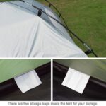 Campingzelt, wasserdichtes Familienzelt, doppellagig, einfach aufzubauen für Outdoor, Wanderungen, Strandreisen, Angeln – Bild 3