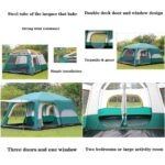 10-Personen Familienzelt, geräumig, übergroß, multifunktionales Campingzelt, ideal für Outdoor-Abendessen, wasserdicht, blau – Bild 2
