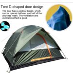 Campingzelt, wasserdichtes Familienzelt, doppellagig, einfach aufzubauen für Outdoor, Wanderungen, Strandreisen, Angeln – Bild 7