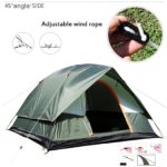 Campingzelt, wasserdichtes Familienzelt, doppellagig, einfach aufzubauen für Outdoor, Wanderungen, Strandreisen, Angeln – Bild 6