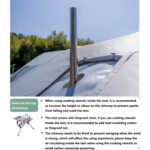 Luftzelt aufblasbar 6-8 Personen, mit Kaminöffnung, Luftpumpe, Dachfenster, wasserdicht, 4 Jahreszeiten Familienzelt für Camping – Bild 4