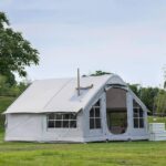 WEICNE Aufblasbares Campingzelt für 6-8 Personen, Luxus-Luftzelt mit Dachfenster, inkl. elektrischer Luftpumpe, Aufbewahrungstasche, Upgrade
