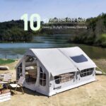 WEICNE Aufblasbares Campingzelt für 6-8 Personen, Luxus-Luftzelt mit Dachfenster, inkl. elektrischer Luftpumpe, Aufbewahrungstasche, Upgrade – Bild 14