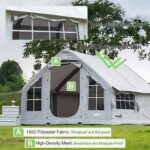 WEICNE Aufblasbares Campingzelt für 6-8 Personen, Luxus-Luftzelt mit Dachfenster, inkl. elektrischer Luftpumpe, Aufbewahrungstasche, Upgrade – Bild 7